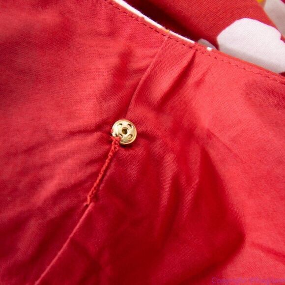NWT kate spade botanical garden cotton midi skirt, Red and white, size S - Picture 14 of 15